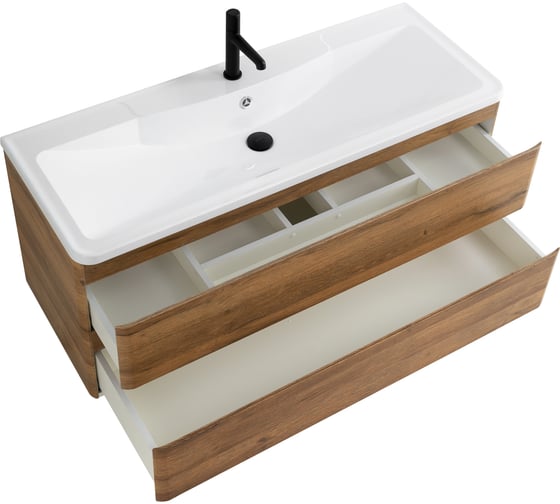 База под раковину BelBagno ALBANO подвесная, с двумя выкатными ящиками, Rovere Rustico, 1200x450x500, ALBANO-1200-2C-SO-RR