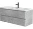 База под раковину BelBagno ALBANO подвесная, с двумя выкатными ящиками, Cemento Verona Grigio, 1200x450x500, ALBANO-1200-2C-SO-CVG 3