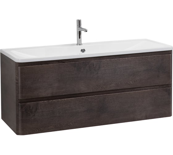 База под раковину BelBagno ALBANO подвесная, с двумя выкатными ящиками, Robere Nature Grigio, 1200x450x500, ALBANO-1200-2C-SO-RNG