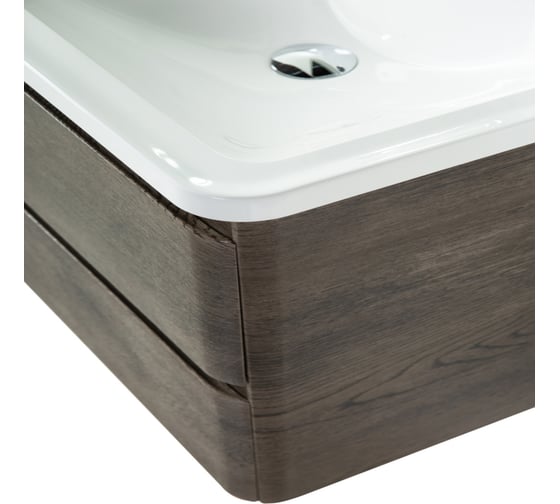 База под раковину BelBagno ALBANO подвесная, с двумя выкатными ящиками, Robere Nature Grigio, 700x450x500, ALBANO-700-2C-SO-RNG