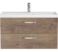 База под раковину BelBagno AURORA подвесная, с двумя выкатными ящиками, Rovere Tabacco, 900x450x500, AURORA-900-2C-SO-RT