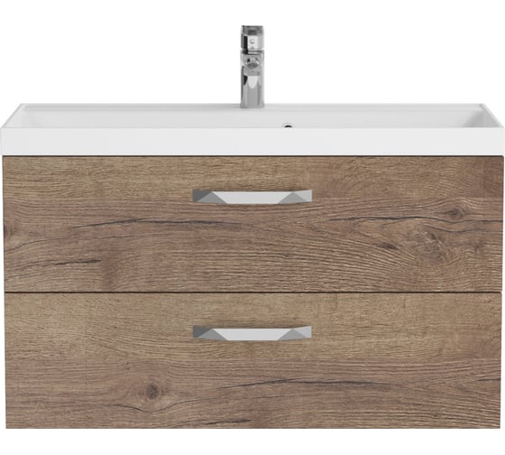 База под раковину BelBagno AURORA подвесная, с двумя выкатными ящиками, Rovere Tabacco, 900x450x500, AURORA-900-2C-SO-RT