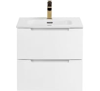 База под раковину BelBagno ETNA подвесная, с двумя выкатными ящиками, с доводчиками, Bianco Lucido, 500x460x500, ETNA-500-2C-SO-BL
