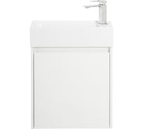 База под раковину BelBagno KRAFT MINI подвесная, с распашной дверцей, правосторонняя, Bianco Opaco, 494x256x500, KRAFT MINI-500/260-1A-SO-BO-R