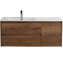 База под раковину BelBagno KRAFT подвесная, с двумя выкатными ящиками, одной распашной дверцей, левосторонняя Rovere Tabacco,1000x460x500, KRAFT-1000-2C-1A-SO-RT-L