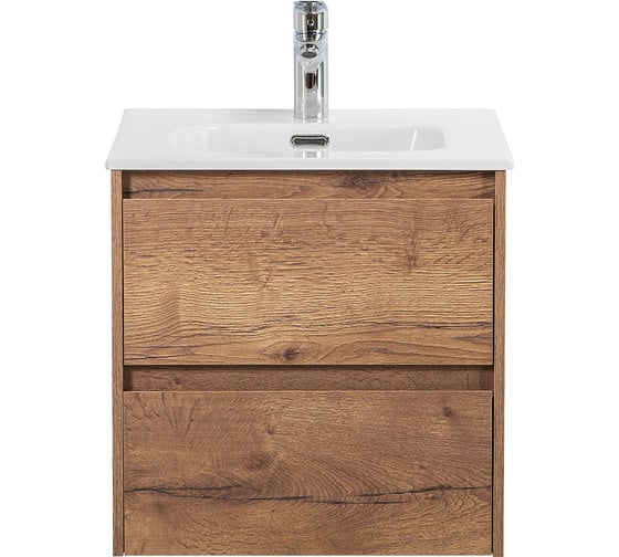 База под раковину BelBagno KRAFT подвесная, с двумя выкатными ящиками, Rovere Tabacco, 500x460x500, KRAFT-500-2C-SO-RT