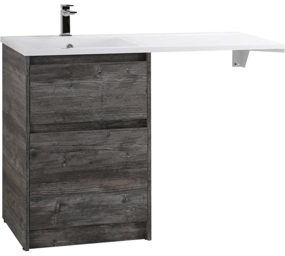 База под раковину BelBagno KRAFT-LVD напольная, с двумя выкатными ящиками, Pino Pasadena, 580x480x855, KRAFT-LVD-580/1200-2C-PIA-PP