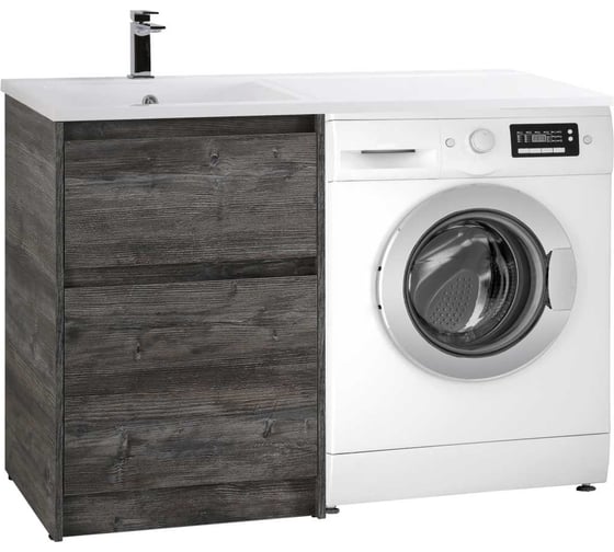 База под раковину BelBagno KRAFT-LVD напольная, с двумя выкатными ящиками, Pino Pasadena, 580x480x855, KRAFT-LVD-580/1200-2C-PIA-PP