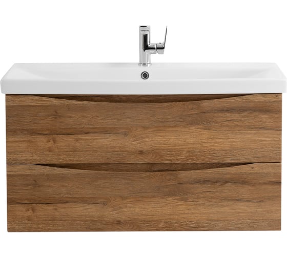 База под раковину BelBagno MARINO-CER подвесная, с двумя выкатными ящиками, Rovere Rustico, 762x440x500, MARINO-CER-800-2C-SO-RR-P