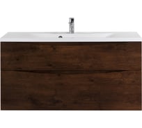 База под раковину BelBagno MARINO-H60 подвесная, с двумя выкатными ящиками, Rovere Moro, 1100x450x600, MARINO-H60-1100-2C-SO-RW-P
