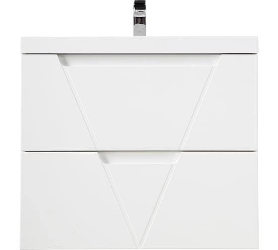 База под раковину BelBagno VITTORIA подвесная, с двумя выкатными ящиками, Bianco Lucido, 800x450x570, VITTORIA-800-2C-SO-BL