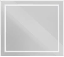 Зеркало в алюминиевой раме со встроенным светильником и сенсорным выключателем по периметру рамы BelBagno 900x800x32 мм SPC-KRAFT-900-800-SENS-AL