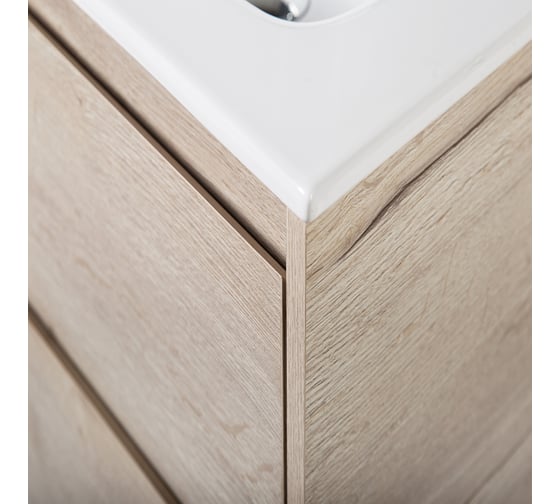 База под раковину BelBagno KRAFT подвесная, с двумя выкатными ящиками, Rovere Galifax Bianco, 500x460x500, KRAFT-500-2C-SO-RGB