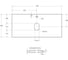 Столешница BelBagno из керамогранита 1016x468 Granito KEP-100-GRN 3