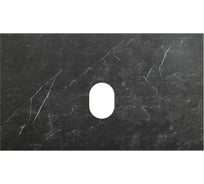 Столешница BelBagno из керамогранита, без отверстия под смеситель 800x460 Marmo Nero Opaco KEP-80-MNO-W0