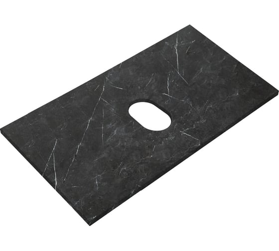 Столешница BelBagno из керамогранита, без отверстия под смеситель 800x460 Marmo Nero Opaco KEP-80-MNO-W0