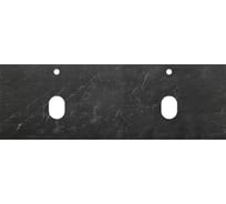 Столешница BelBagno из керамогранита с двумя отверстиями под раковину и с двумя отверстиями под смеситель 1404x462 Marmo Nero Opaco KEP-140-2-MNO