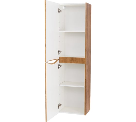 Подвесной шкаф BelBagno FLY-MARINO с двумя распашными дверцами с доводчиками, с двумя полками, левосторонний, Rovere nature, 400x300x1500, FLY-MARINO-1500-2A-SC-RN-P-L