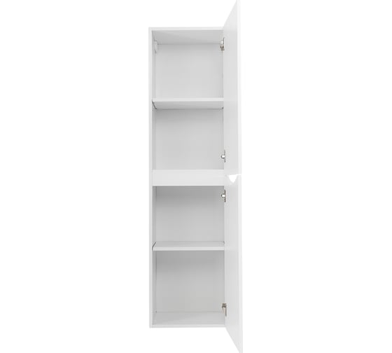 Подвесной шкаф BelBagno FLY-MARINO с двумя распашными дверцами с доводчиками, с двумя полками, правостороний, Bianco Lucido, 400x300x1500, FLY-MARINO-1500-2A-SC-BL-P-R