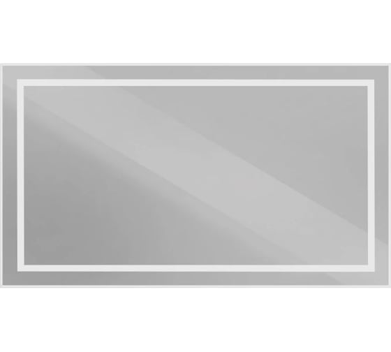 Зеркало в алюминиевой раме BelBagno со встроенным светильником и сенсорным выключателем по периметру рамы, 1400x800x32 мм SPC-KRAFT-1400-800-SENS-AL 1
