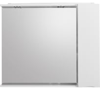 Шкаф зеркальный BelBagno MARINO подвесной, с одной распашной дверцей с доводчиками, LED 2x4W, правосторонний, Bianco Lucido, 900x150x750 MARINO-SPC-900/750-1A- MARINO-SPC-900/750-1A-BL-P-R