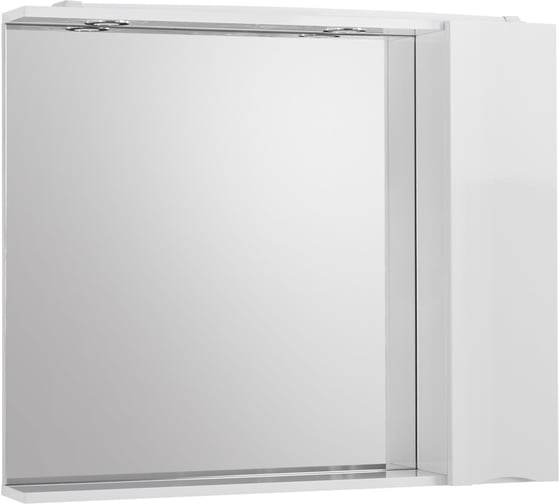Шкаф зеркальный BelBagno MARINO подвесной, с одной распашной дверцей с доводчиками, LED 2x4W, правосторонний, Bianco Lucido, 900x150x750 MARINO-SPC-900/750-1A- MARINO-SPC-900/750-1A-BL-P-R