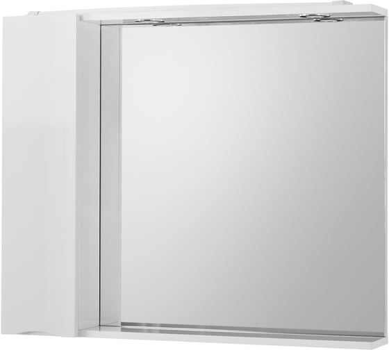 Шкаф зеркальный BelBagno MARINO подвесной, с одной распашной дверцей с доводчиками, LED 2x4W, левосторонний, Bianco Lucido, 900x150x750 MARINO-SPC-900/750-1A-B MARINO-SPC-900/750-1A-BL-P-L