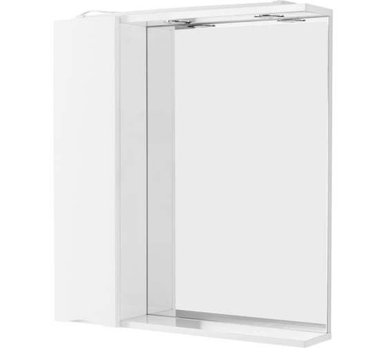 Шкаф зеркальный BelBagno MARINO подвесной, с одной распашной дверцей с доводчиками, LED 2x4 W, левосторонний, Bianco Lucido, 600x150x750 MARINO-SPC-600/750-1A-BL-P-L