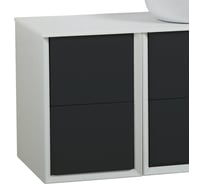 Шкафчик подвесной CEZARES BELLAGIO совместимый с базой под раковину, Grafite, 35x46x48 54718