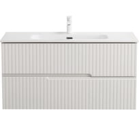 База под раковину CEZARES DUET-N подвесная с двумя выкатными ящиками, Ясень Белый Софт, 1000x457x500, DUET-N-1000-2C-SO-FBS-P