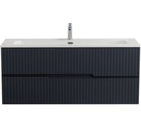 База под раковину CEZARES DUET-N подвесная с двумя выкатными ящиками, Grafito, 1200x457x500, DUET-N-1200-2C-SO-GR-P