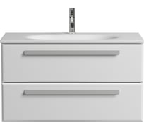 База под раковину CEZARES ECO подвесная с двумя выкатными ящиками, Bianco Lucido, 898x472x500, ECO-900-2C-SO-BL