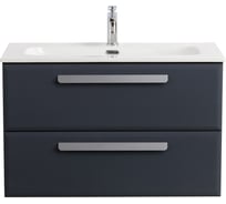 База под раковину CEZARES ECO-CER-N подвесная с двумя выкатными ящиками, Grafito, 800x457x500, ECO-CER-N-800-2C-SO-GR-P
