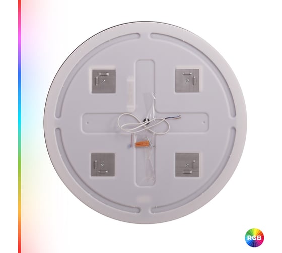 Зеркало со встроенной разноцветной подсветкой RGB и сенсорным выключателем Cezares MULTICOLORE, круглое , 12V, 220-240V, 800x30 CZR-SPC-MC-800-RGB-TCH