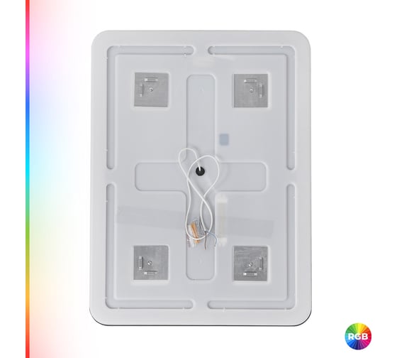 Зеркало со встроенной разноцветной подсветкой RGB и сенсорным выключателем Cezares MULTICOLORE , 12V, 220-240V, 600x800x30 CZR-SPC-MC-600-800-RGB-TCH
