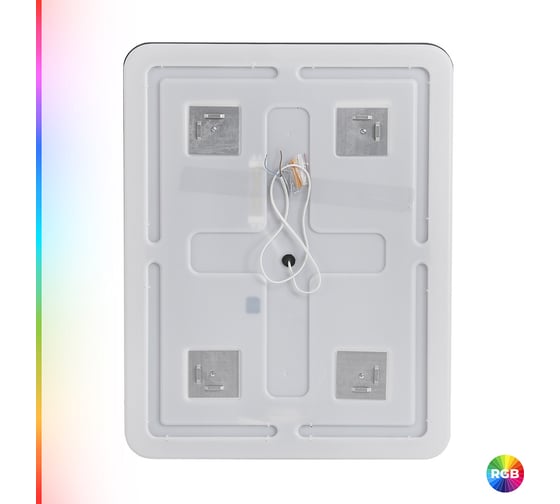 Зеркало со встроенной разноцветной подсветкой RGB и сенсорным выключателем Cezares MULTICOLORE , 12V, 220-240V, 700x800x30 CZR-SPC-MC-700-800-RGB-TCH