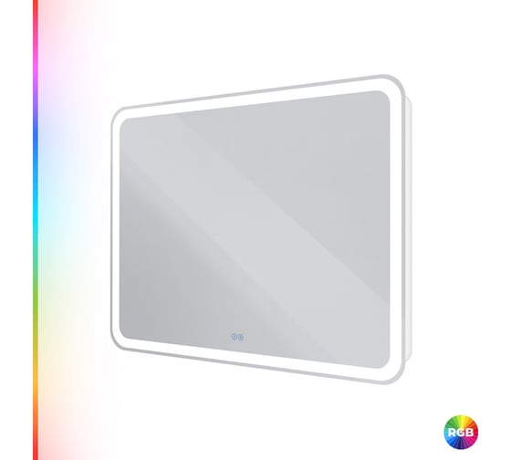 Зеркало со встроенной разноцветной подсветкой RGB и сенсорным выключателем Cezares MULTICOLORE , 12V, 220-240V, 1000x800x30 CZR-SPC-MC-1000-800-RGB-TCH