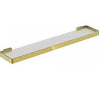 Стеклянная полка для ванной Wonzon & Woghand брашированное золото WW-8327A-BG