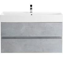 База под раковину CEZARES MOLVENO 46 подвесная с двумя выкатными ящиками, Beton, 800x460x500, MOLVENO 46-80-2C-SO-BET