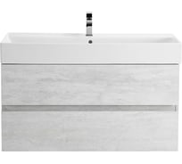 База под раковину CEZARES MOLVENO 46 подвесная с двумя выкатными ящиками, Legno Bianco, 1000x460x500, MOLVENO 46-100-2C-SO-LB
