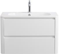 База под раковину CEZARES RELAX подвесная с двумя выкатными ящиками, Bianco Lucido, 796x478x500, RELAX-800-2C-SO-BL