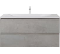 База под раковину CEZARES MOLVENO подвесная с двумя выкатными ящиками, Beton, 1000x500x500, MOLVENO-100-2C-SO-BET