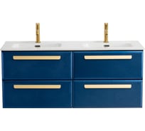 База под раковину CEZARES ECO-CER-N подвесная с четырьмя выкатными ящиками для раковины с двумя чашами, Sapfiro, 1200x457x500, ECO-CER-N-1200-4C-SO-2-SPF-P