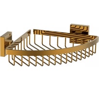 Полка для ванной угловая Wonzon & Woghand темное золото WW-8944-DG