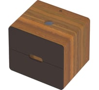 Тумба 1Marka Vortex 600х500х500П 2я орех ноче тортона/монолит найт Ц0000033058