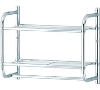 Полка для ванной комнаты UniStor AIOWA настенная, с держателем для полотенца 210662