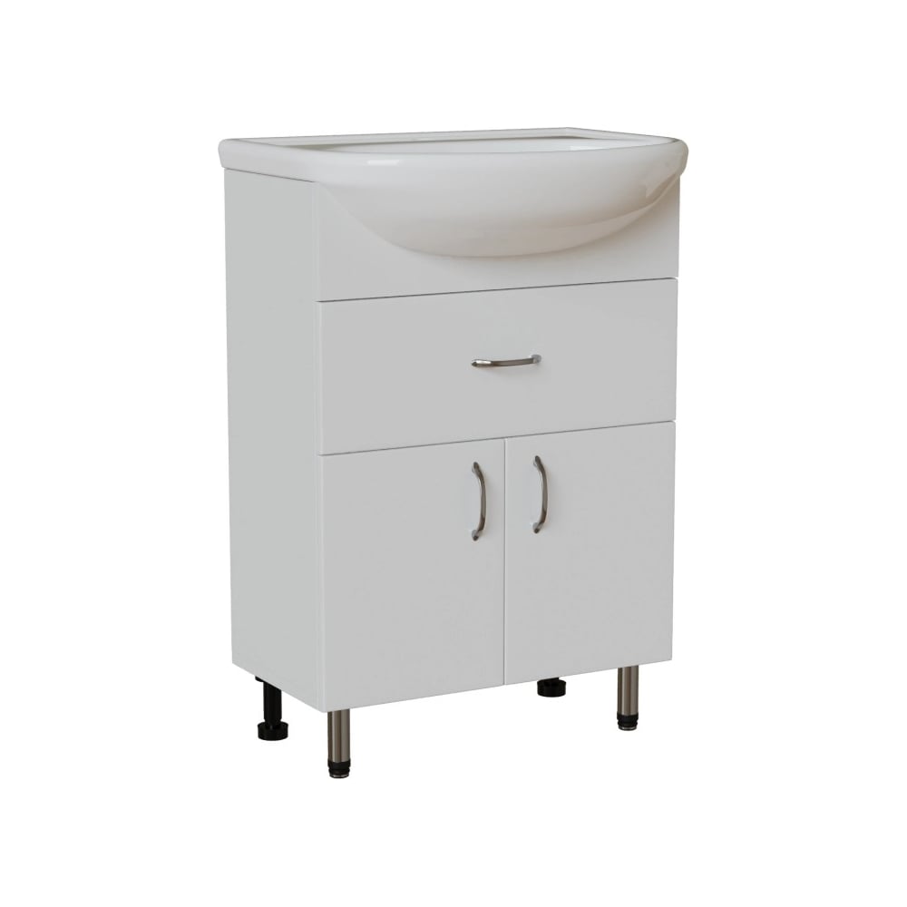 Тумба для ванной MIXLINE "МИСТРАЛЬ-60" под раковину Уют-60 Rosa ПВХ ...