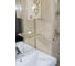 Зеркальный шкаф Misty Бабочка-90 правый, бежевый, патина Л-Баб04090-033СвП 2