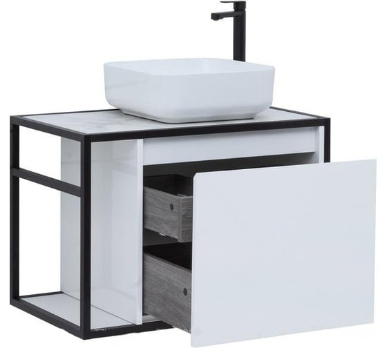 Тумба Aquanet Nova Lite LOFT 90 R, белый глянец 00261651