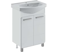 Тумба Runo Эрика 50 с умывальником Элеганс 50 00-00004154